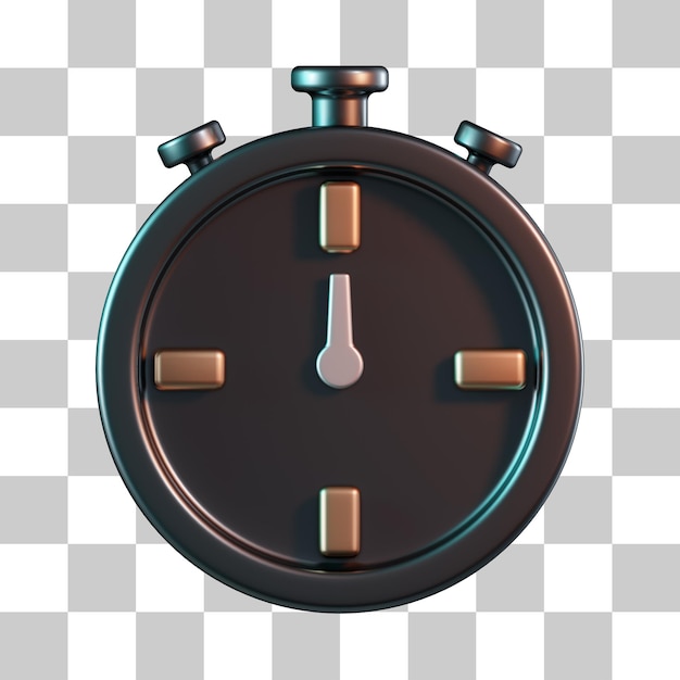 PSD iconica 3d del timer