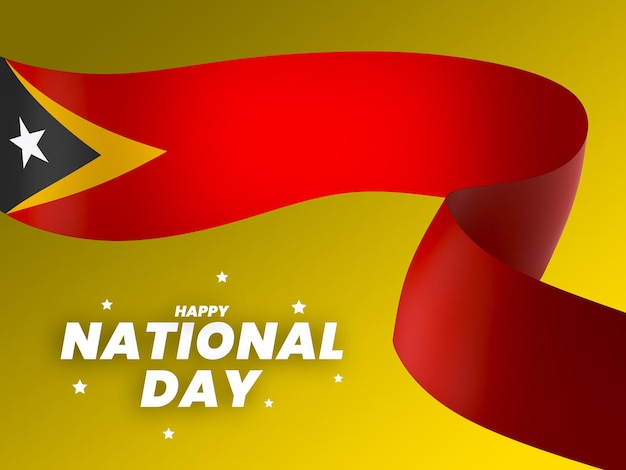 PSD timor wschodni element flagi projekt narodowego dnia niepodległości baner wstążka psd