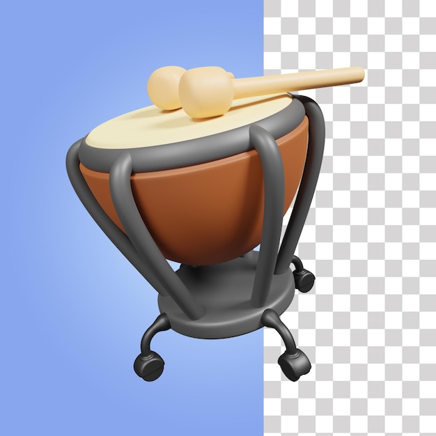 PSD timpani 3d icon