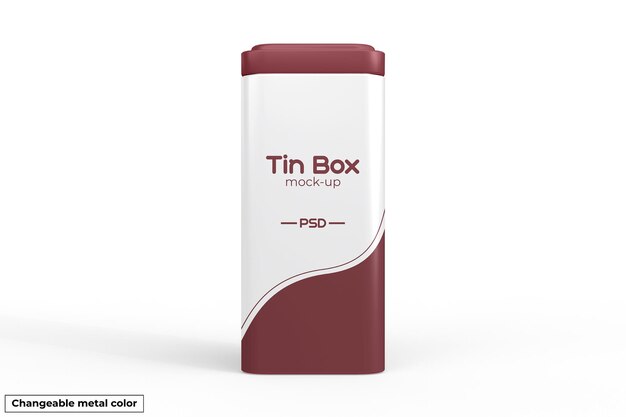 Tin box mockup