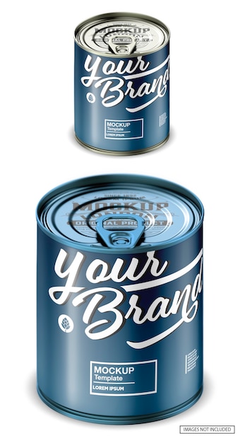 Tin can mockup