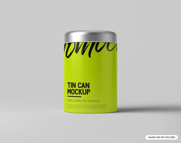 Tin can mockup