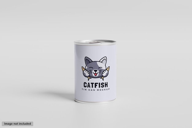 PSD tin can mockup