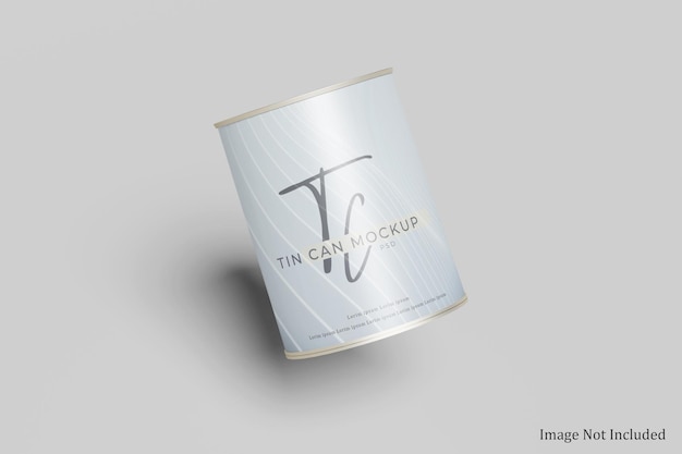 Tin can mockup