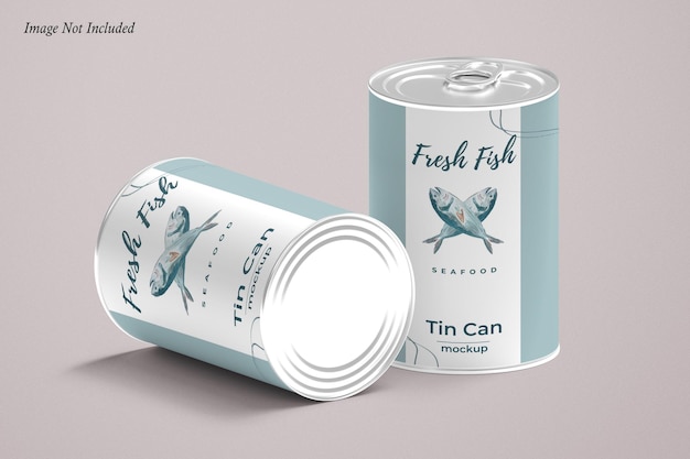 Tin can mockup