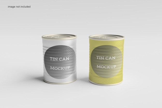 Tin can mockup