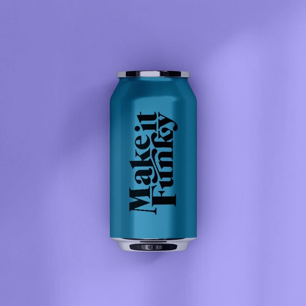 PSD tin can mockup