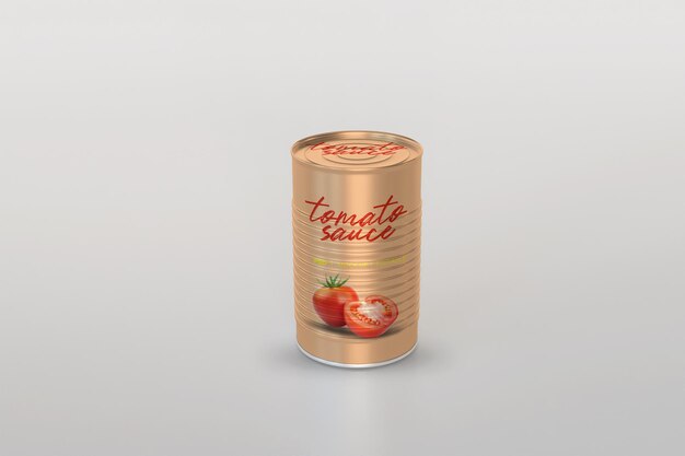 Tin can mockup