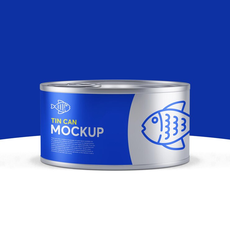 Tin can mockup