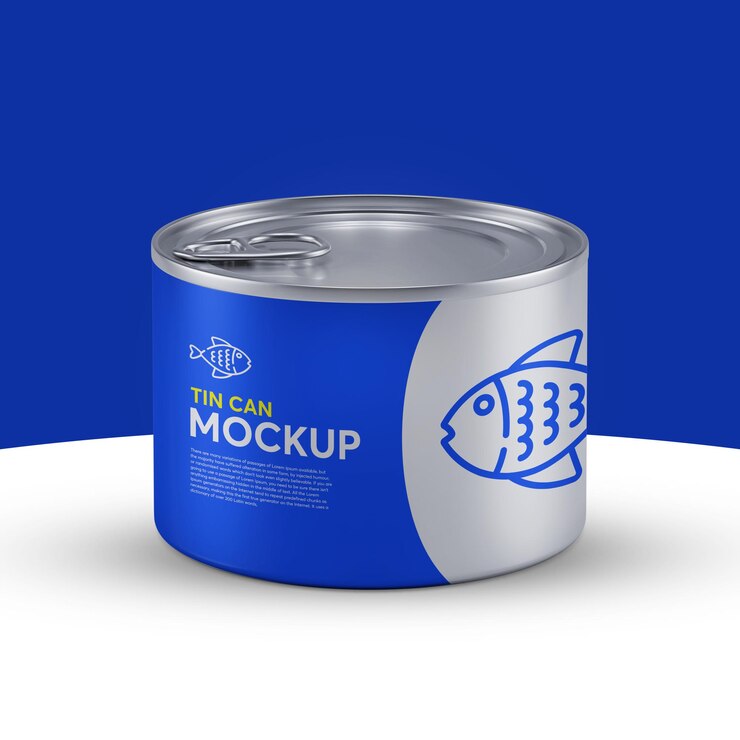 Tin can mockup