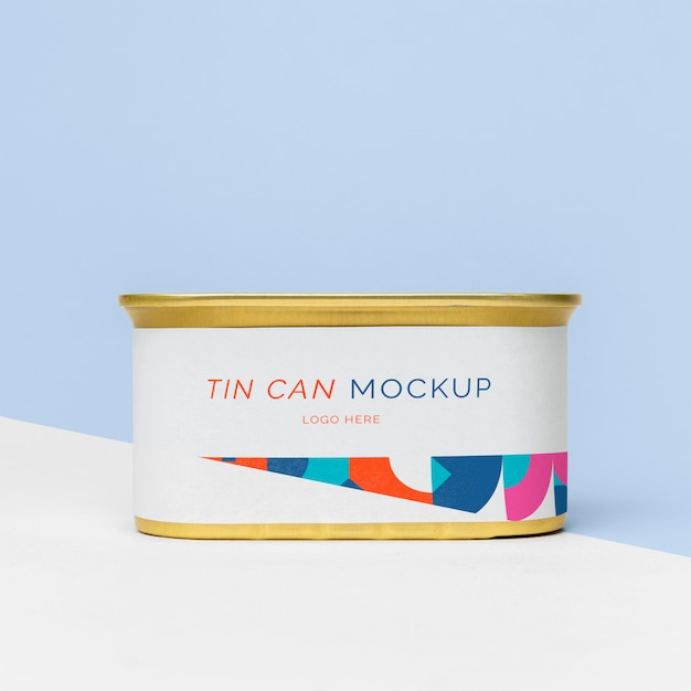 PSD tin can pop mockup design