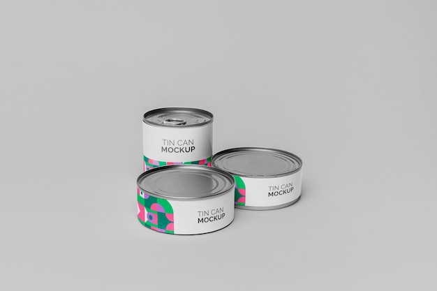 PSD tin can pop mockup