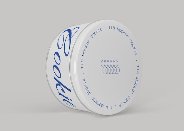 tin cookie box mockup