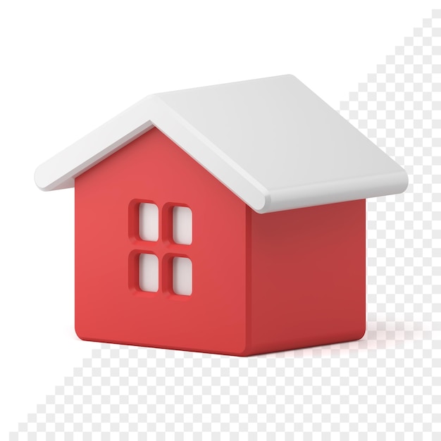 Tiny House Toy 3D Icon