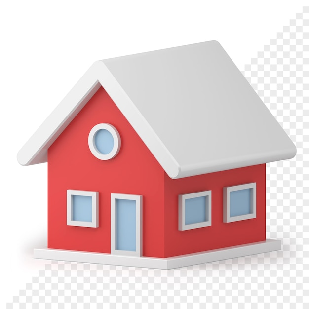 Tiny House Toy 3D Icon