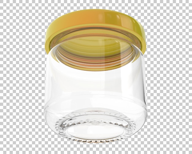 PSD vaso minuscolo su sfondo trasparente 3d rendering illustrazione