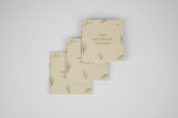 Tiny pocket notebook mockup design