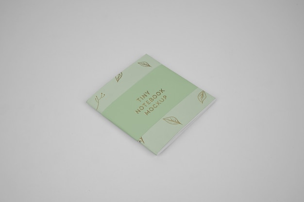 Tiny pocket notebook mockup design