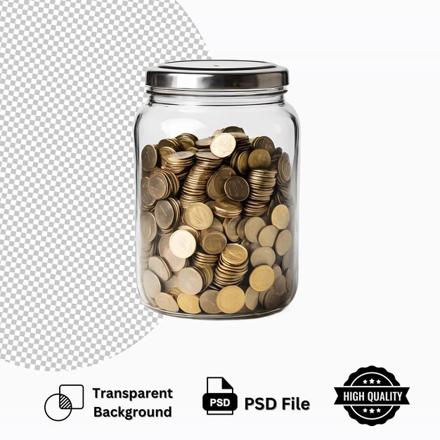 tip jar isolated on transparent background