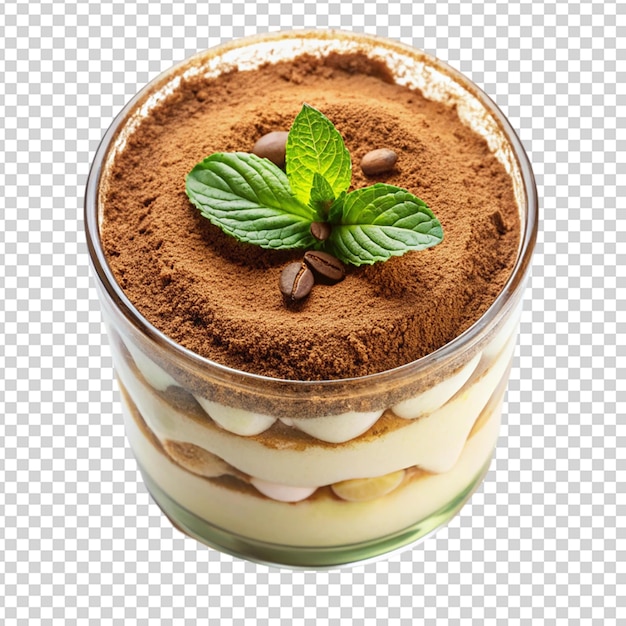 Tiramisu Izolowane na przezroczystym tle