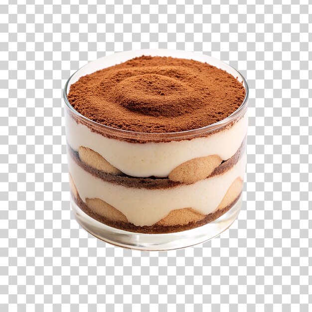 PSD tiramisu on transparent background