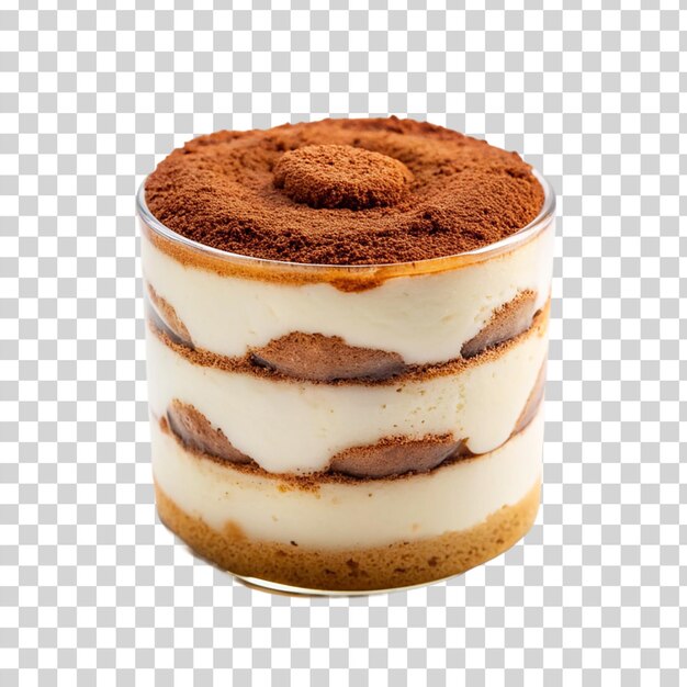 PSD tiramisu on transparent background