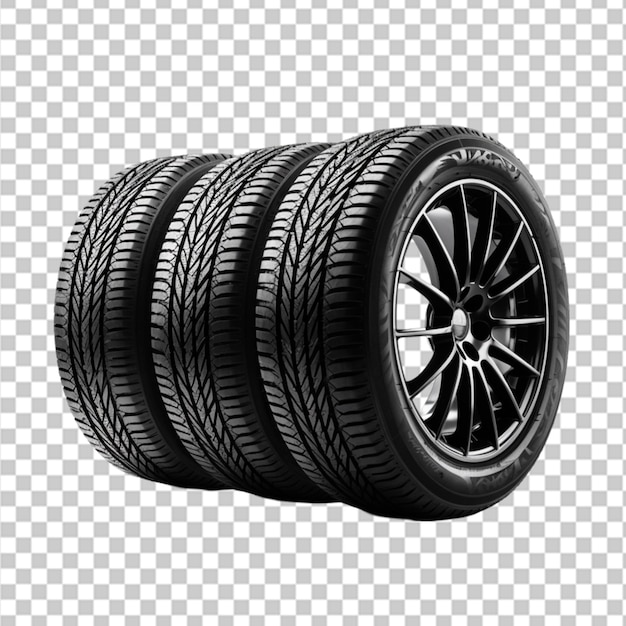 Tires wheels realistic set