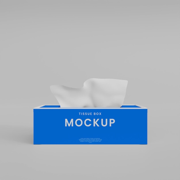 PSD mockup di scatola di tessuto