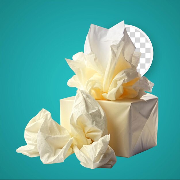 PSD tissue isolated on transparent background