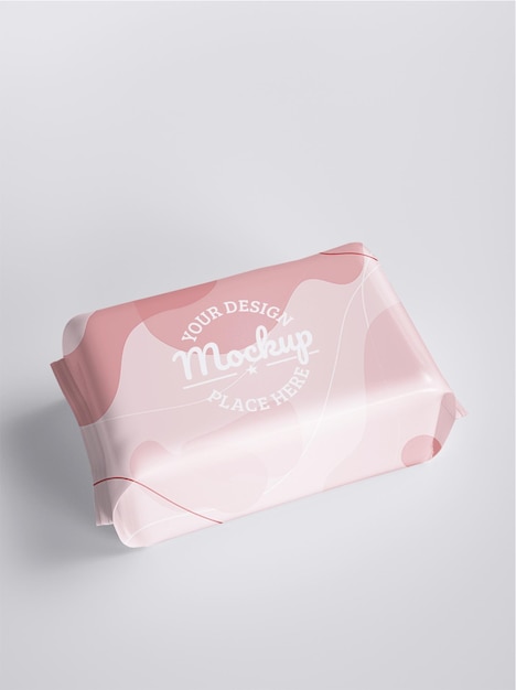 Tissue packaging mockup design