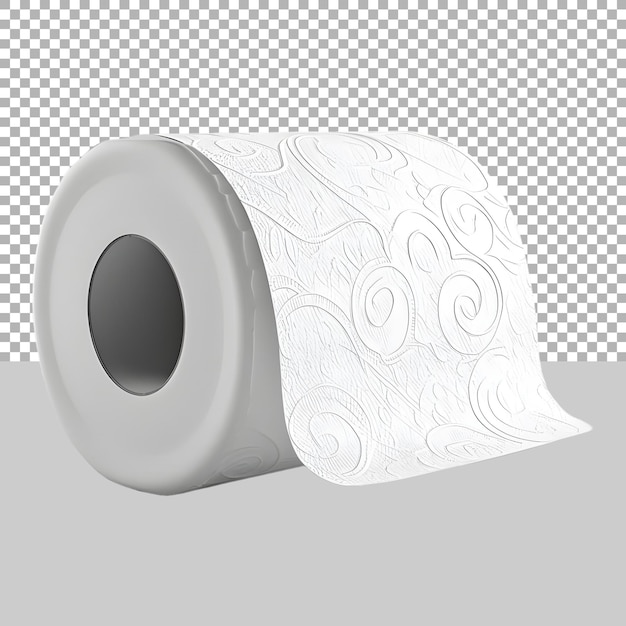 PSD tissue paper roll on transparent background ai generated