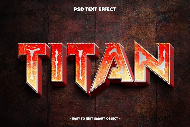 タイタン・ラスト・テキスト・エフェクト