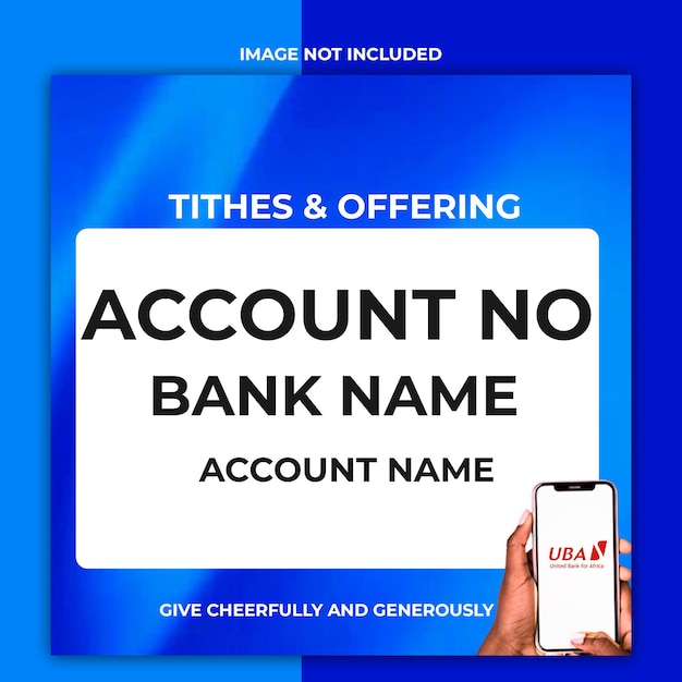 PSD tithe and offering design template