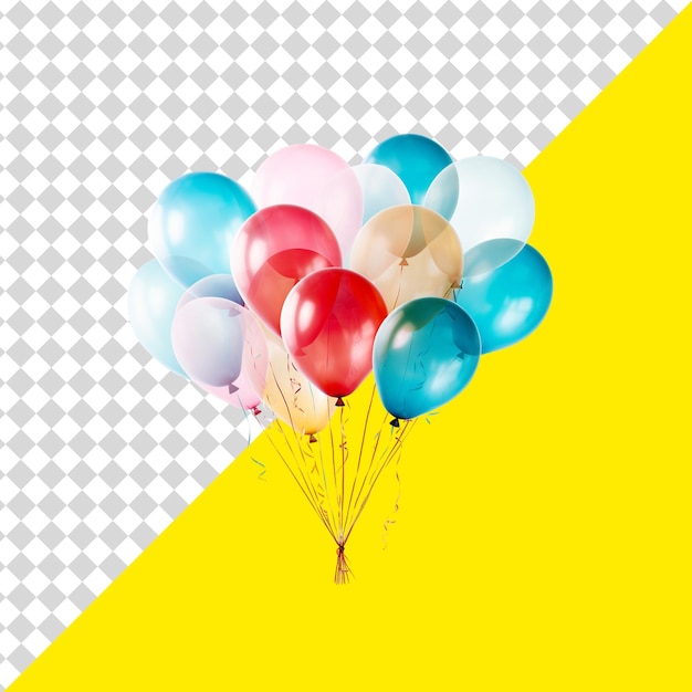 PSD tło balonów urodzinowych