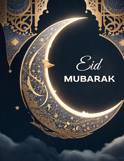 PSD tło islamskie eid mubarak