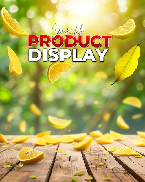 PSD tło plakatów promocyjnych produktu z cempedak