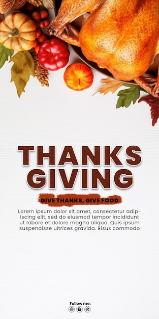 Tło Plakatu Ze Specjalnym Jedzeniem Na Dzień Dziękczynienia Stworzona Przez Sztuczną Inteligencję