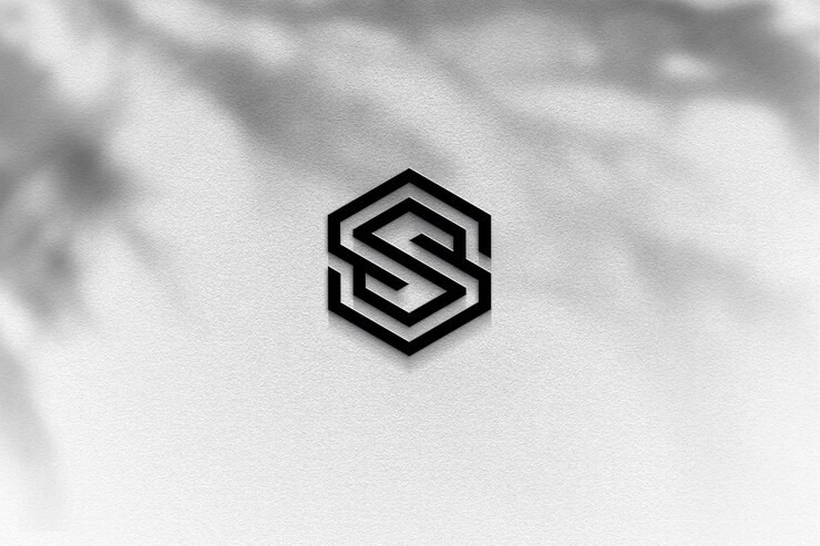Tło ściany premium Logo makieta