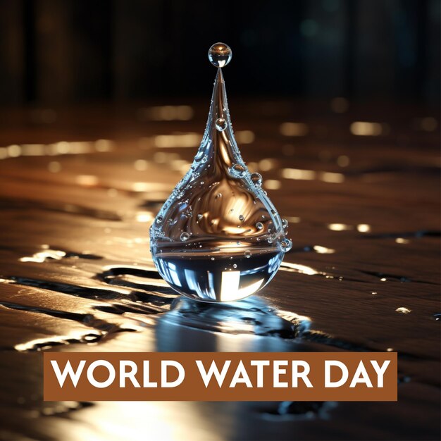 PSD tło światowego dnia wody
