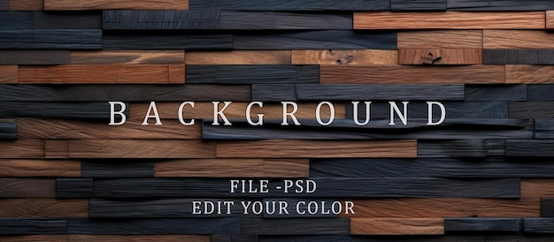 PSD tło z czarną teksturą drewna
