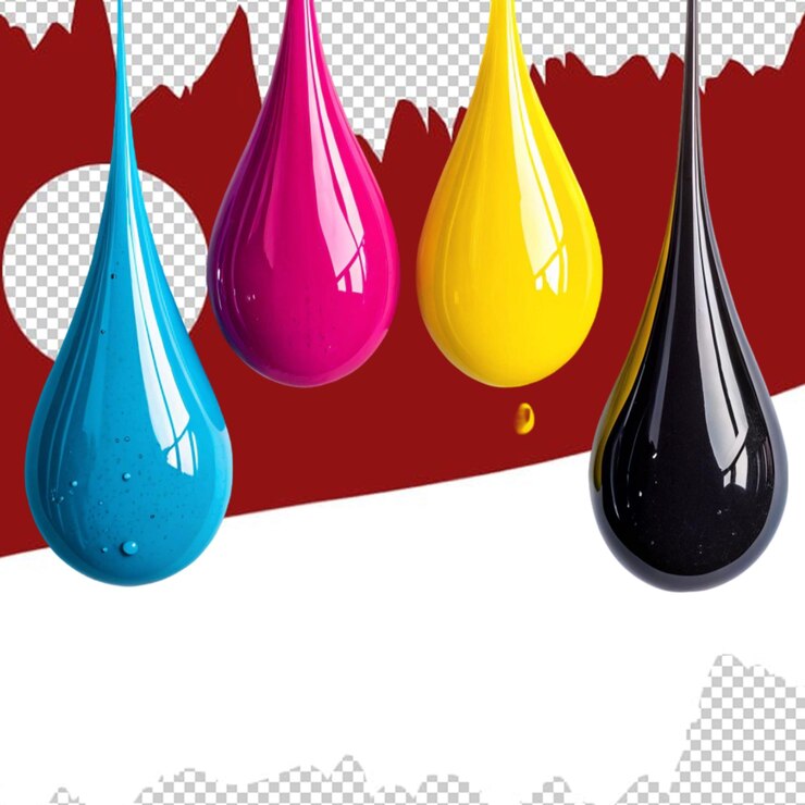 Tłumy CMYK na tle