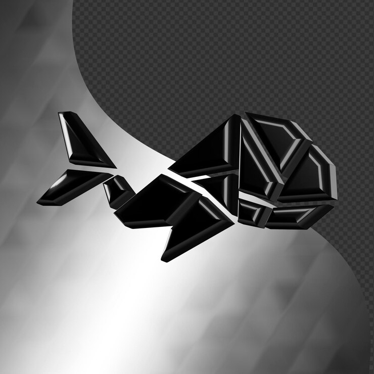 PSD to pięknie zaprojektowana ikona origami 3d z piękną metaliczną teksturą