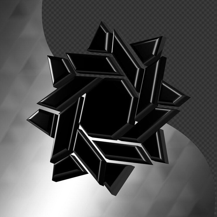 PSD to pięknie zaprojektowana ikona origami 3d z piękną metaliczną teksturą