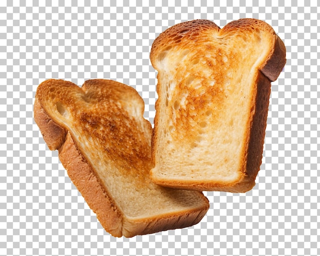 Toastbrood geïsoleerd op transparante achtergrond png psd