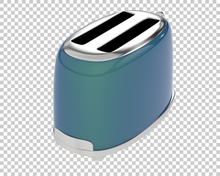 PSD toaster isolated on background 3d rendering illustration