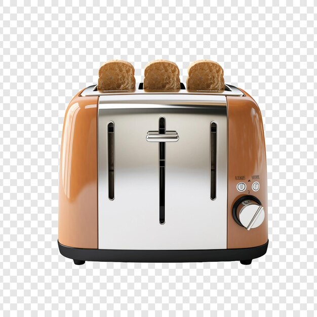 PSD toaster isolated on transparent background