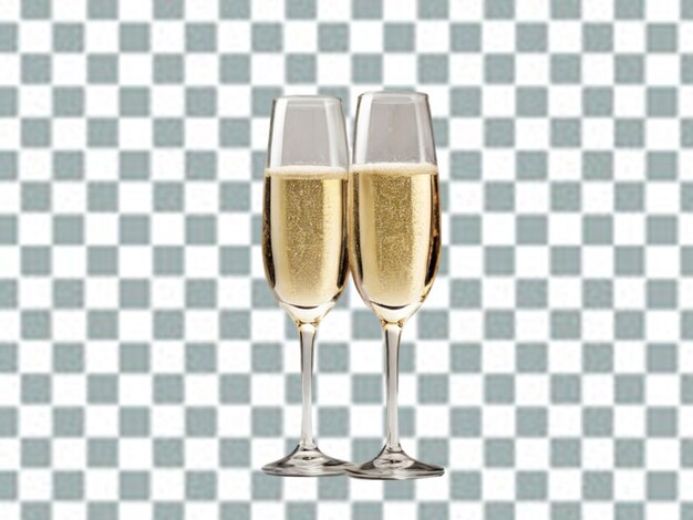 PSD toasting champagne glasses