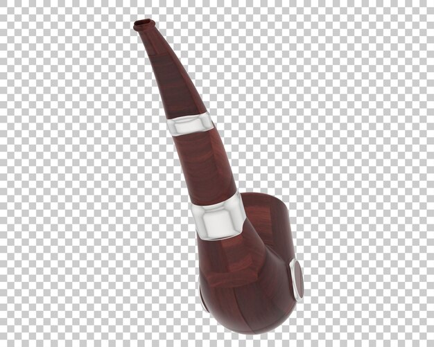 PSD tobacco pipe isolated on background 3d rendering illustration