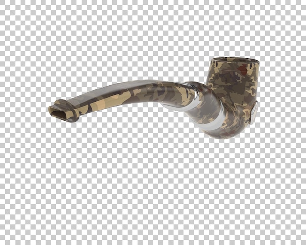 Tobacco pipe isolated on background 3d rendering illustration