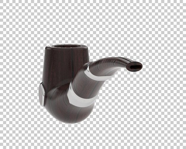 PSD tobacco pipe isolated on background 3d rendering illustration